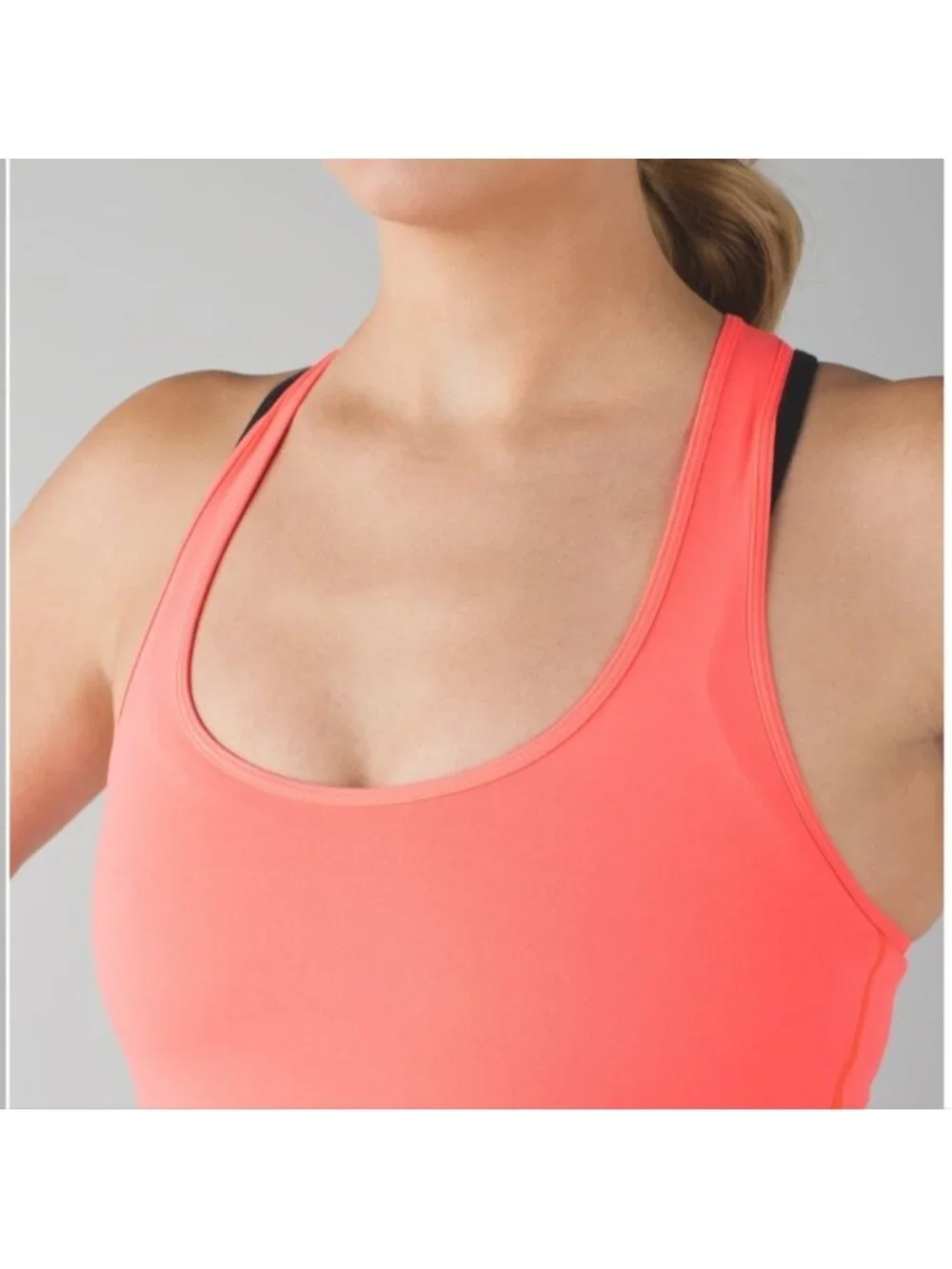 Lululemon Cool Racerback reversible tank top Grapefruit